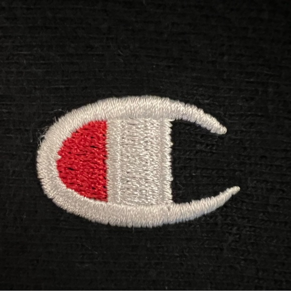 Men’s Champion Reverse Weave Black Hoodie Medium - Picture 2 of 5